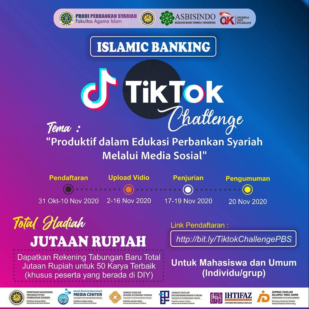 Info Lomba: Prodi Perbankan Syariah FAI Adakan Islamic TikTok Challenge