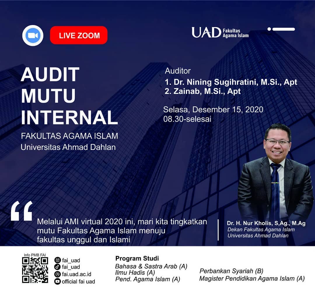 Audit Mutu Internal (AMI) 2020 di FAI UAD