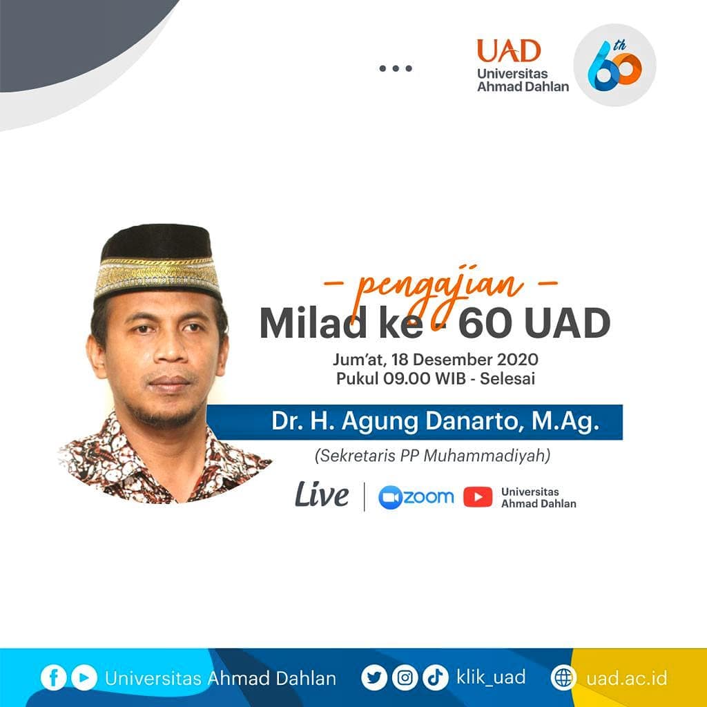 Info Kegiatan: Pengajian Milad ke-60 UAD