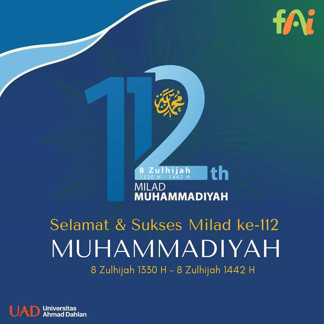 Logo milad muhammadiyah ke 112