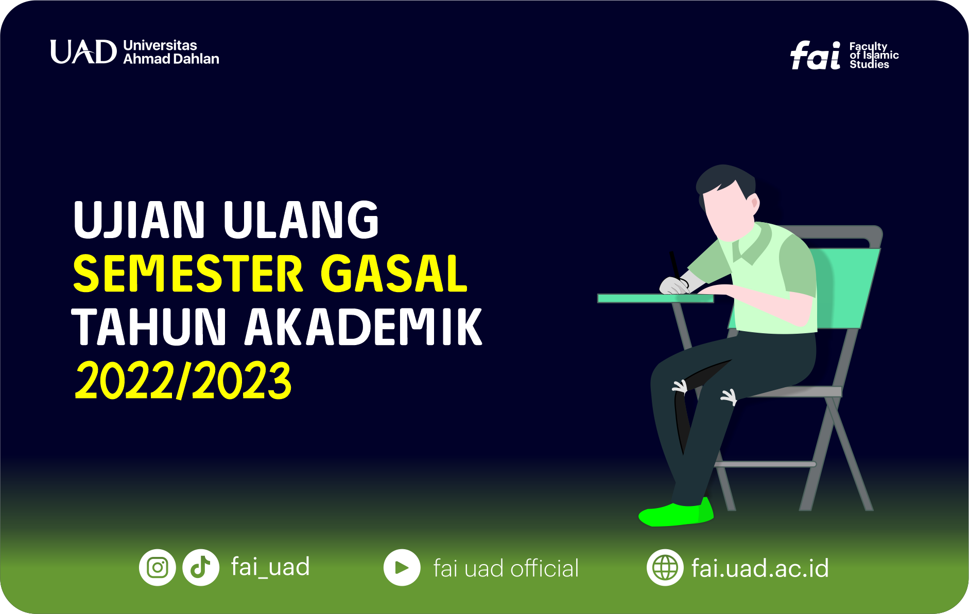 UJIAN ULANG SEMESTER GASAL TAHUN AKADEMIK 2022/2023 DI LINGKUNGAN FAI UNIVERSITAS AHMAD DAHLAN