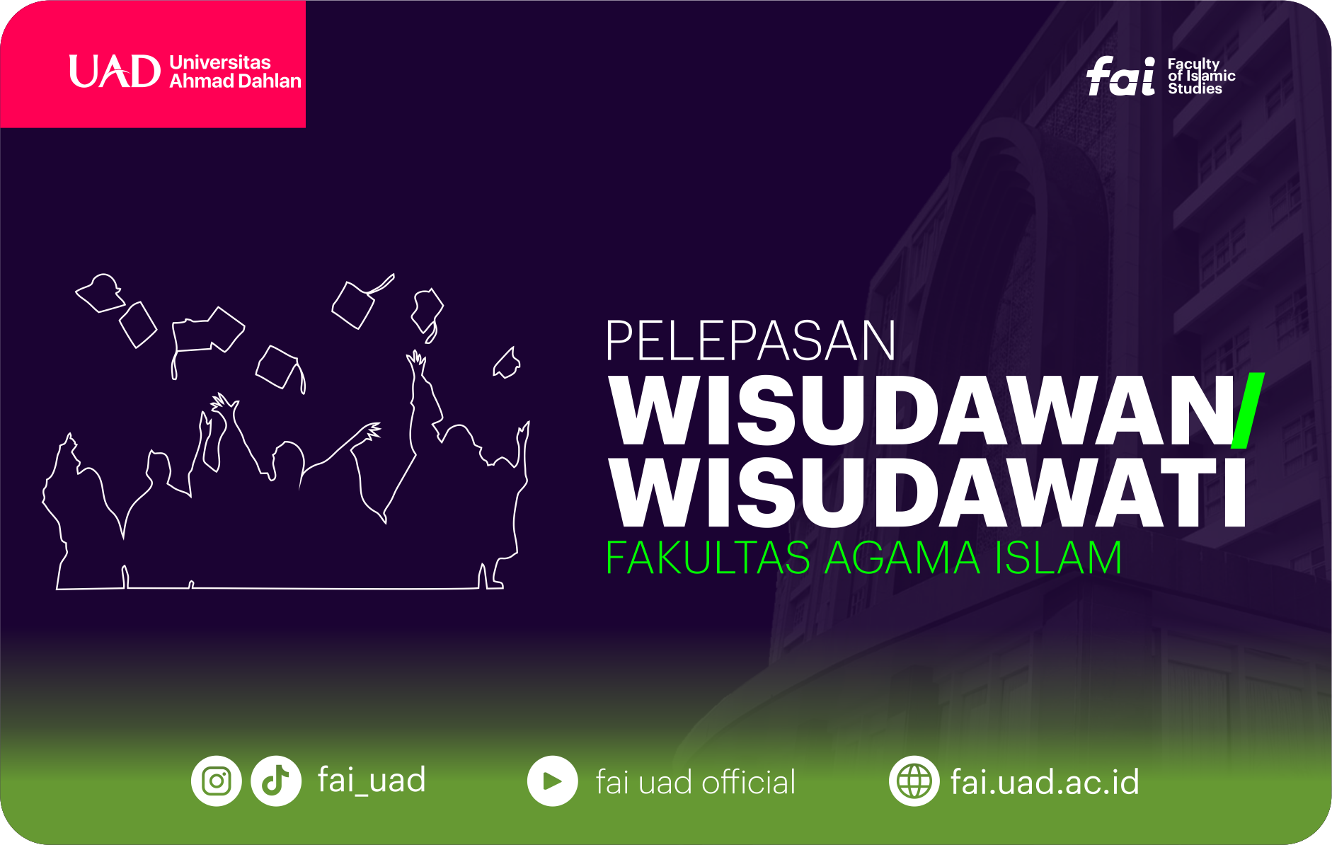 Pelepasan Calon Wisudawan/Wisudawati Fakultas Agama Islam periode Mei 2023