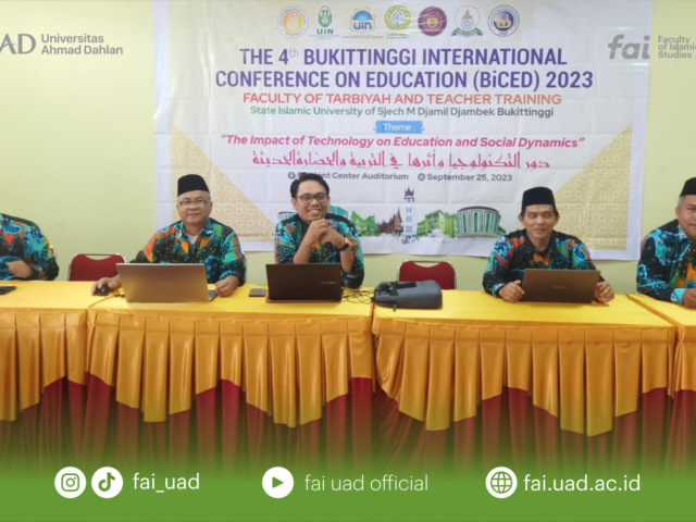 HADIRI INTERNATIONAL CONFERENCE ON EDUCATION DI BUKITTINGGI, LIMA DOSEN PAI UAD TAMPIL SEBAGAI PEMBICARA