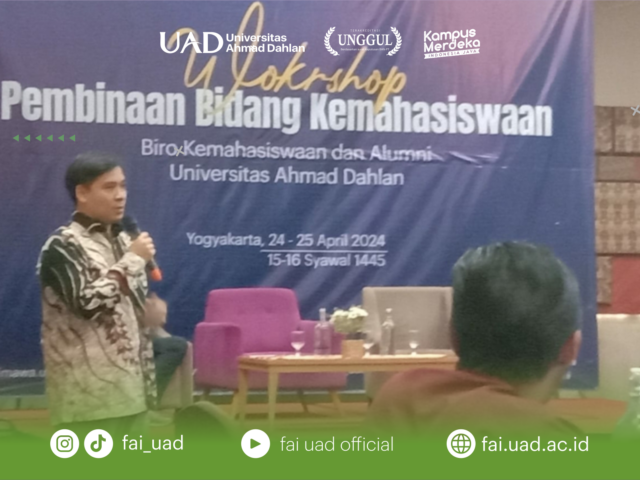 Fakultas Agama Islam Ikuti Workshop Pembinaan Bidang Kemahasiswaan UAD