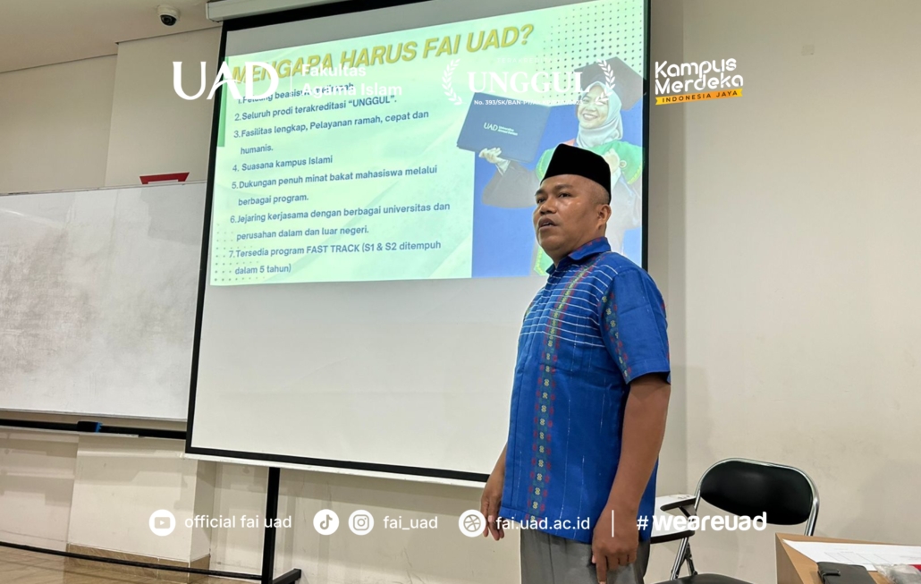 Ketua PMB FAI Dr. Yusutria