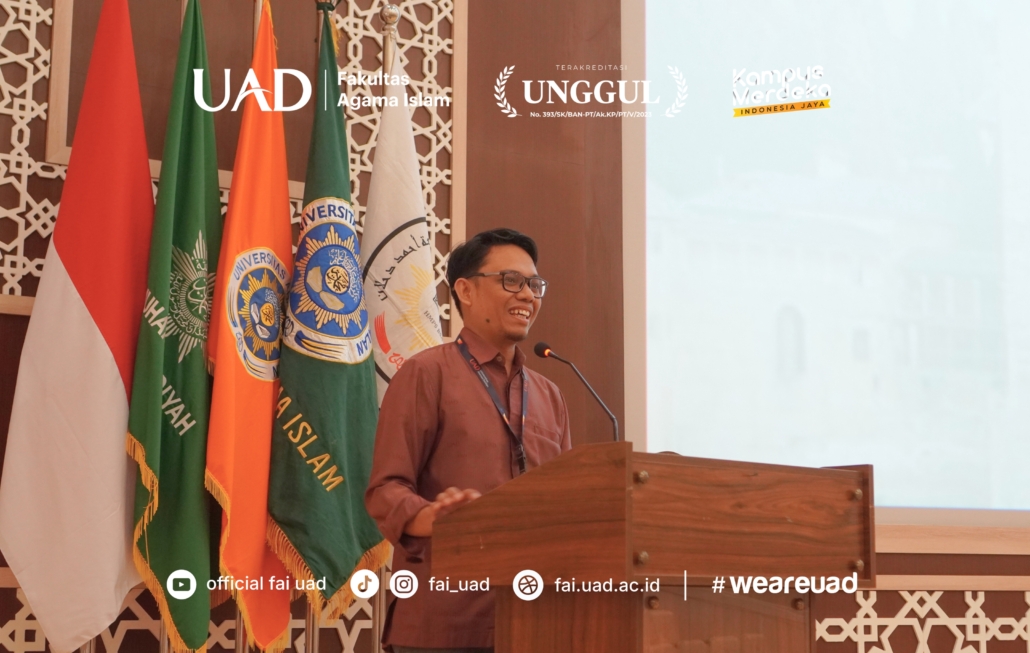 Dekan FAI UAD Dr. Arif Rahman menyampaikan sambutan dalam kegiatan Arabic World Festival (AWFest) ke-7