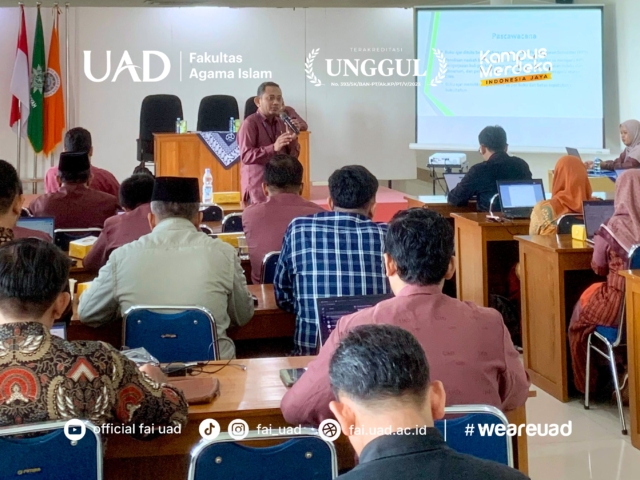 Tingkatkan Kualitas Akademik, Fakultas Agama Islam UAD Gelar Workshop Penyusunan Buku Ajar