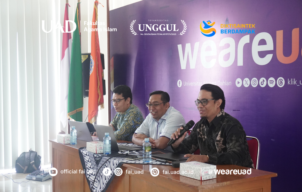 Sambutan oleh Dekan Fakultas Agama Islam, Dr. Arif Rahman, S.Pd.I., M.Pd.I