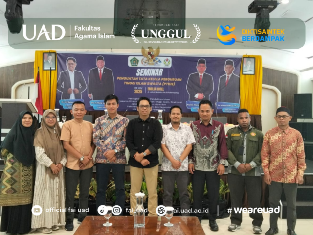Dekan FAI UAD Menjadi Narasumber dalam Penguatan Tata Kelola PTKIS se-Sumatera Selatan