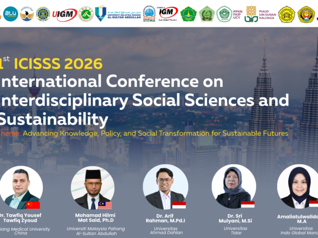 Call for Paper The 1st ICISSS 2026 International Conference on Interdisciplinary Social Sciences and Sustainability