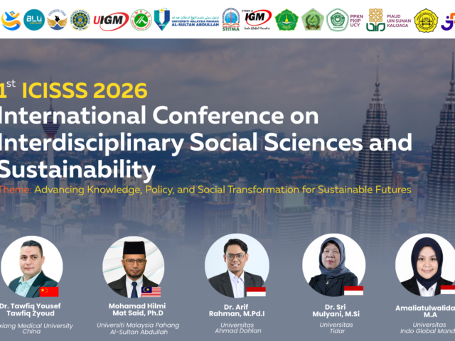 Call for Paper The 1st ICISSS 2026 International Conference on Interdisciplinary Social Sciences and Sustainability