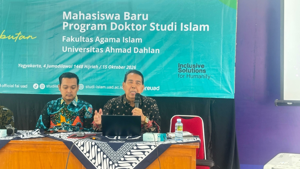 Prof. Siswanto Masruri, M.A mendorong mahasiswa Doktor Studi Islam harus berani bersuara lewat ilmu pengetahuan
